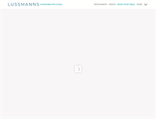 Tablet Screenshot of lussmanns.com